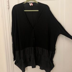 Aritzia Wilfred cotton & silk combination oversized cardigan, size M